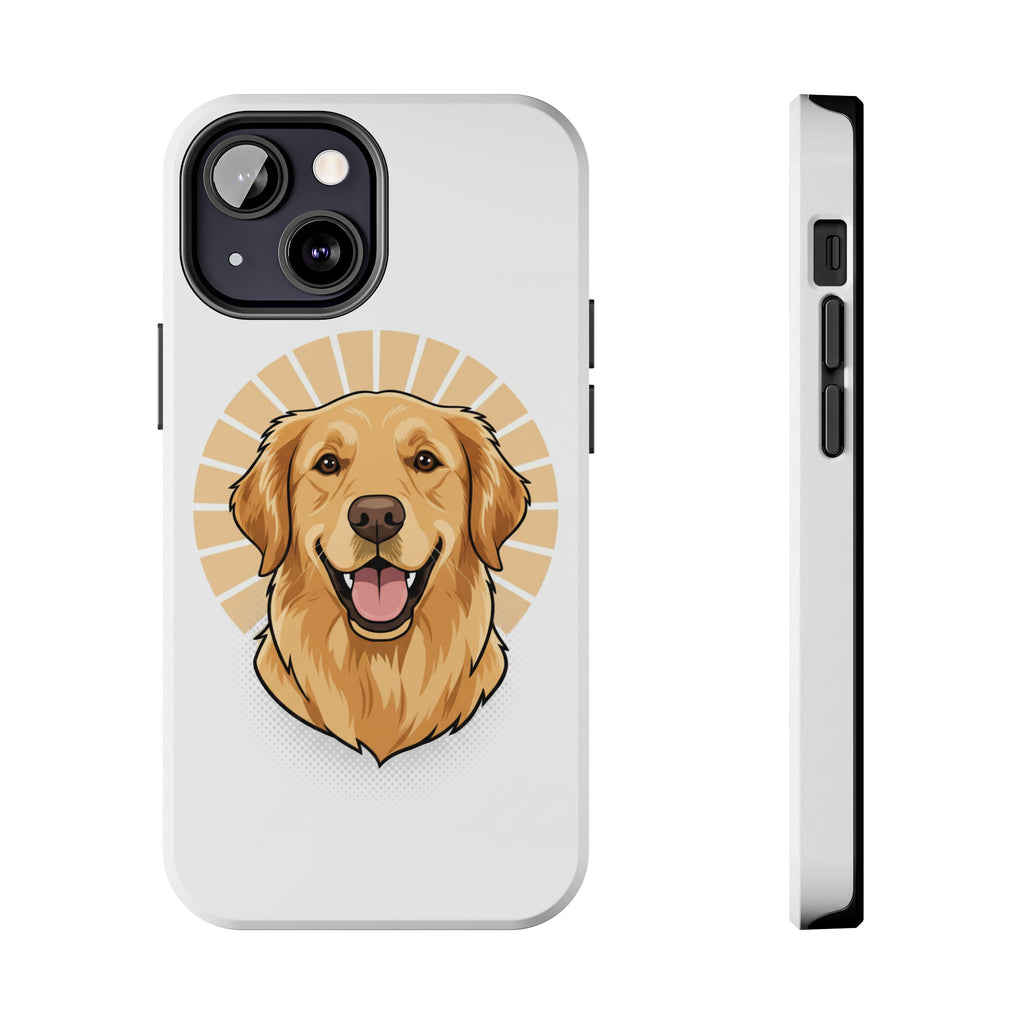 Golden Retriever Tough Phone Case — Cute Smiling Dog Protective Phone Cover