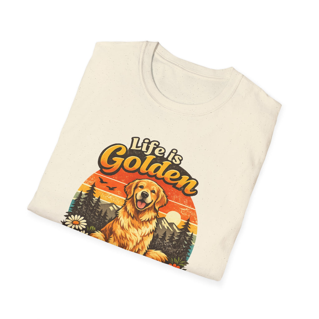 Life Is Golden Golden Retriever T-Shirt