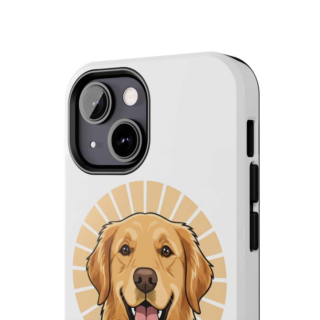 Golden Retriever Tough Phone Case — Cute Smiling Dog Protective Phone Cover