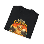 Life Is Golden Golden Retriever T-Shirt