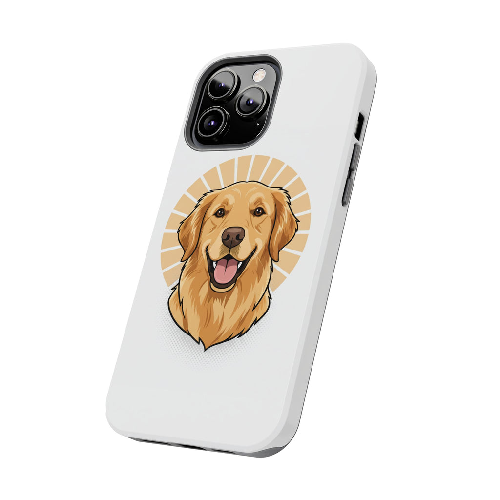 Golden Retriever Tough Phone Case — Cute Smiling Dog Protective Phone Cover