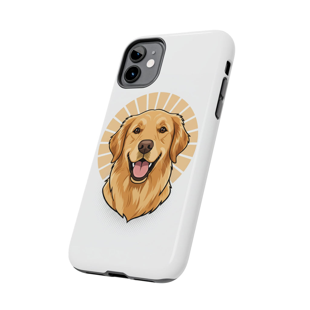 Golden Retriever Tough Phone Case — Cute Smiling Dog Protective Phone Cover