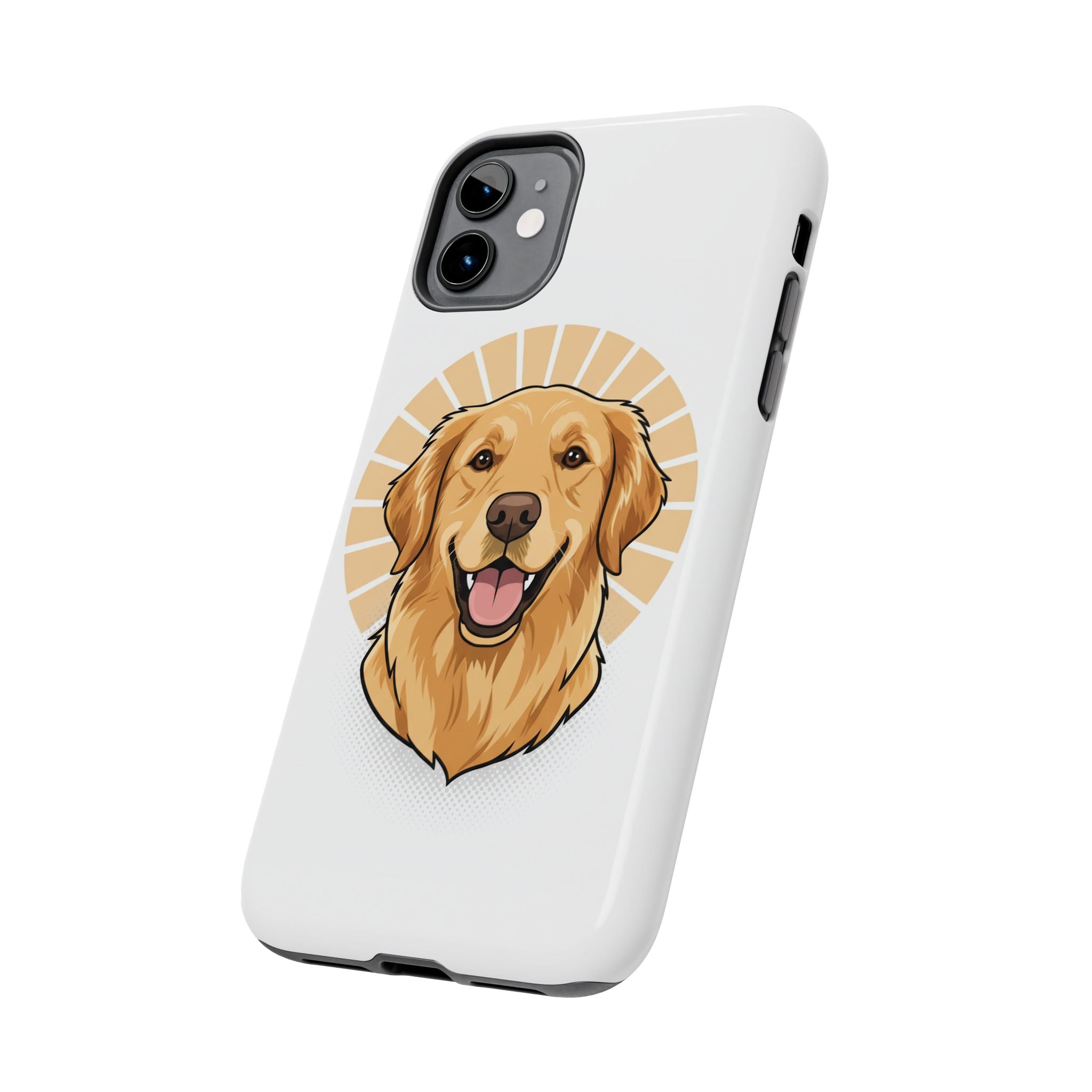 Golden Retriever Tough Phone Case — Cute Smiling Dog Protective Phone Cover