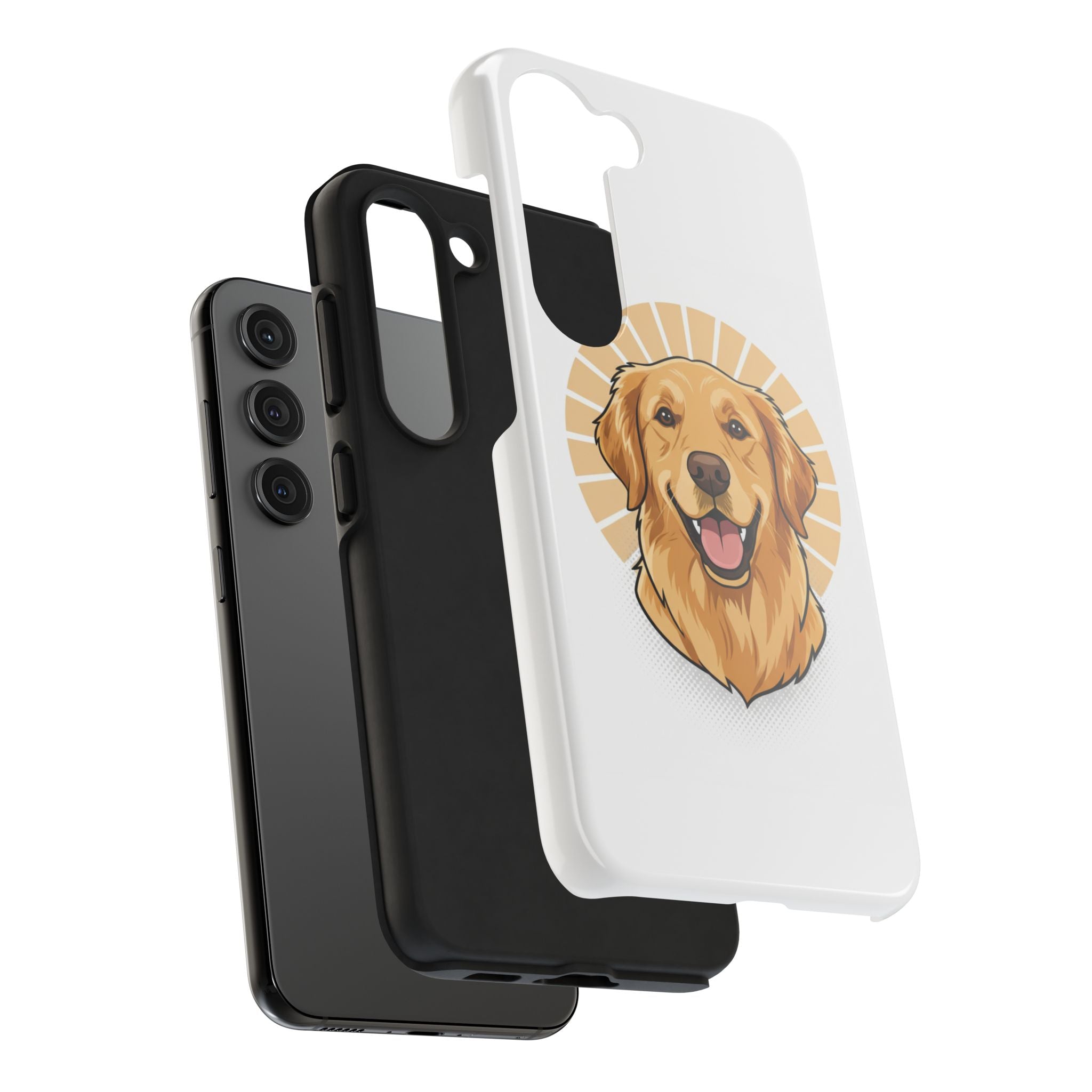 Golden Retriever Tough Phone Case — Cute Smiling Dog Protective Phone Cover