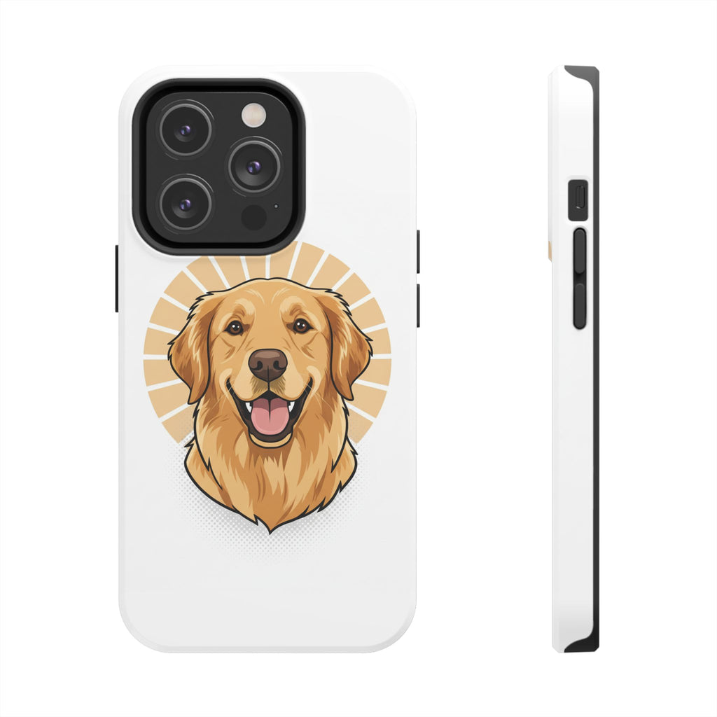Golden Retriever Tough Phone Case — Cute Smiling Dog Protective Phone Cover