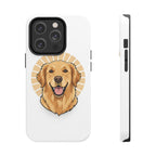 Golden Retriever Tough Phone Case — Cute Smiling Dog Protective Phone Cover