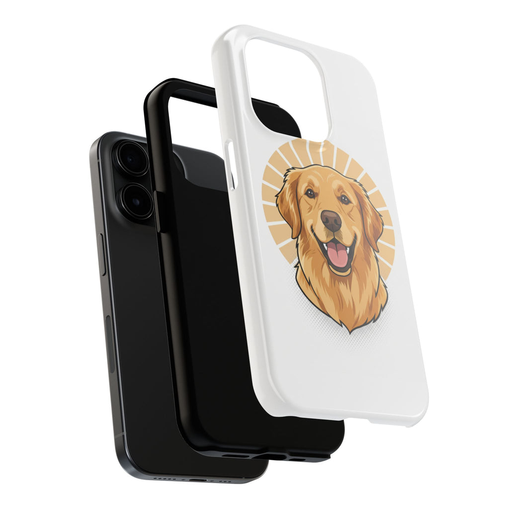 Golden Retriever Tough Phone Case — Cute Smiling Dog Protective Phone Cover