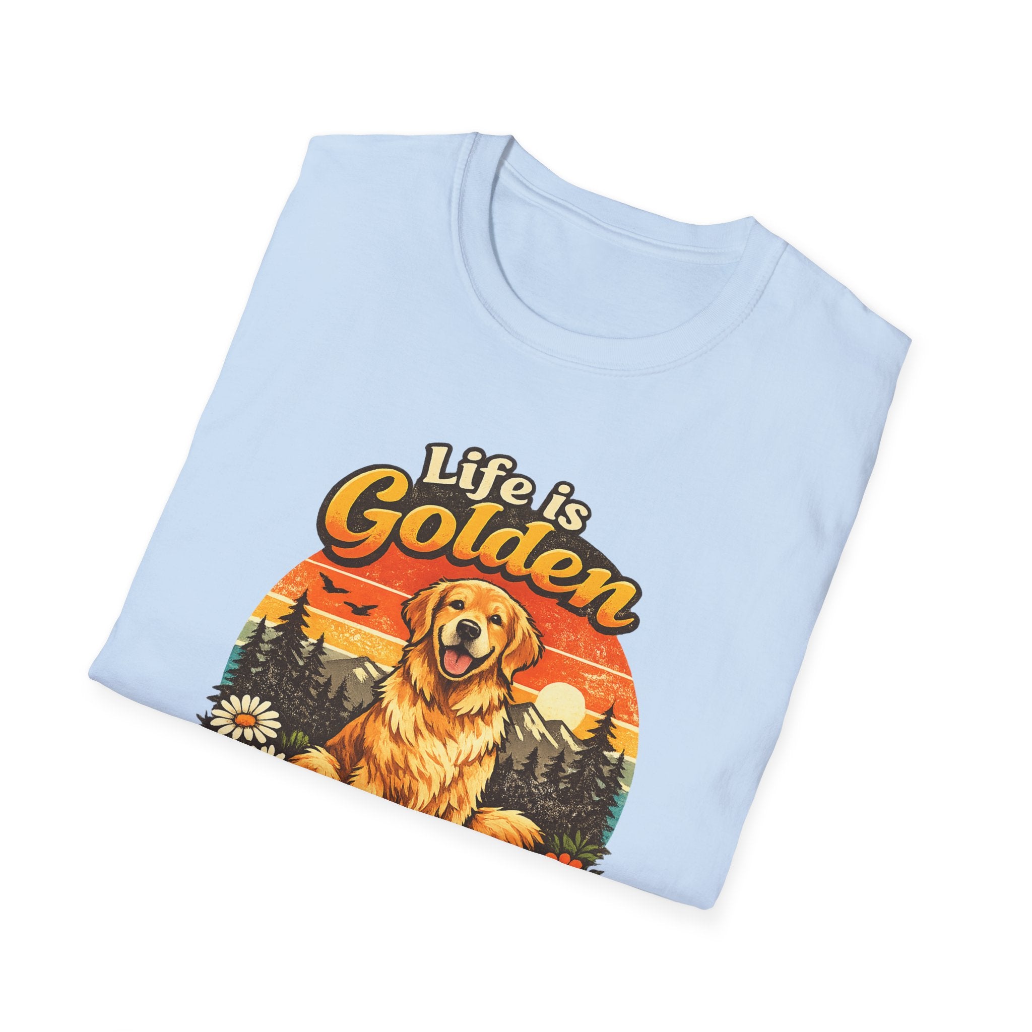 Life Is Golden Golden Retriever T-Shirt
