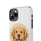Golden Retriever Tough Phone Case — Cute Smiling Dog Protective Phone Cover