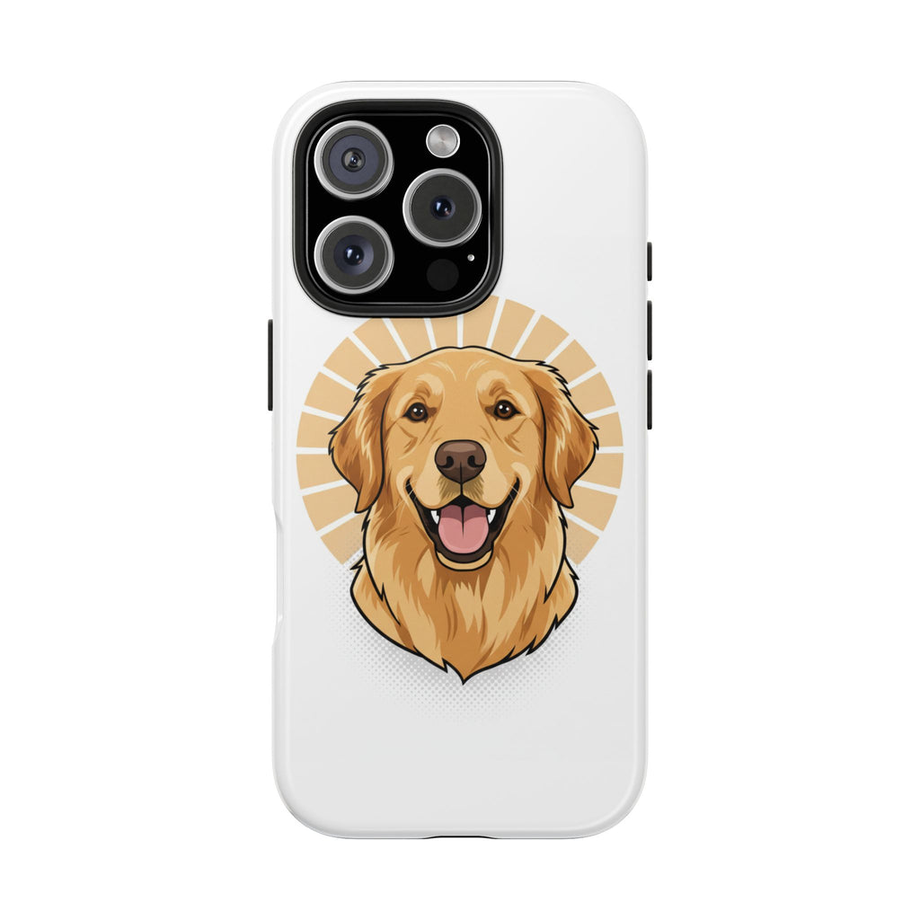 Golden Retriever Tough Phone Case — Cute Smiling Dog Protective Phone Cover