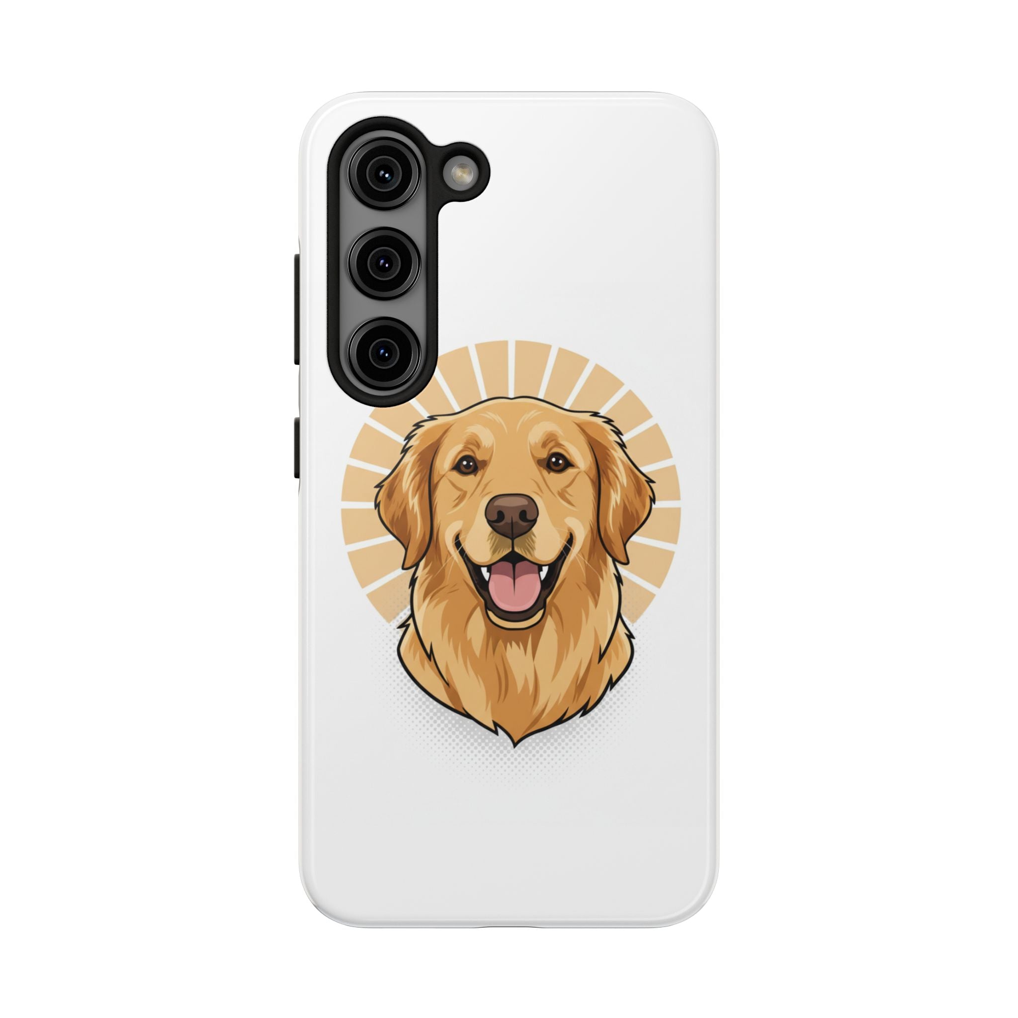 Golden Retriever Tough Phone Case — Cute Smiling Dog Protective Phone Cover