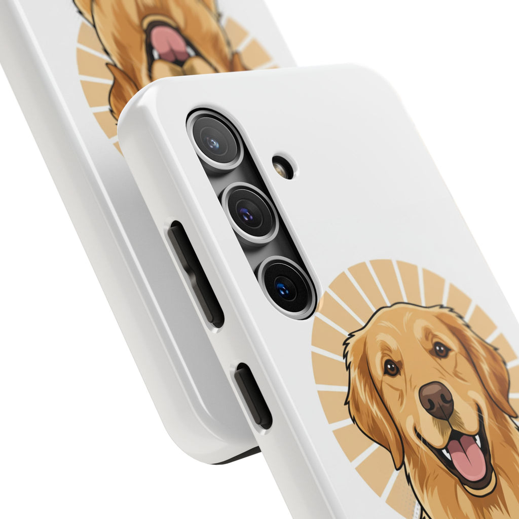 Golden Retriever Tough Phone Case — Cute Smiling Dog Protective Phone Cover
