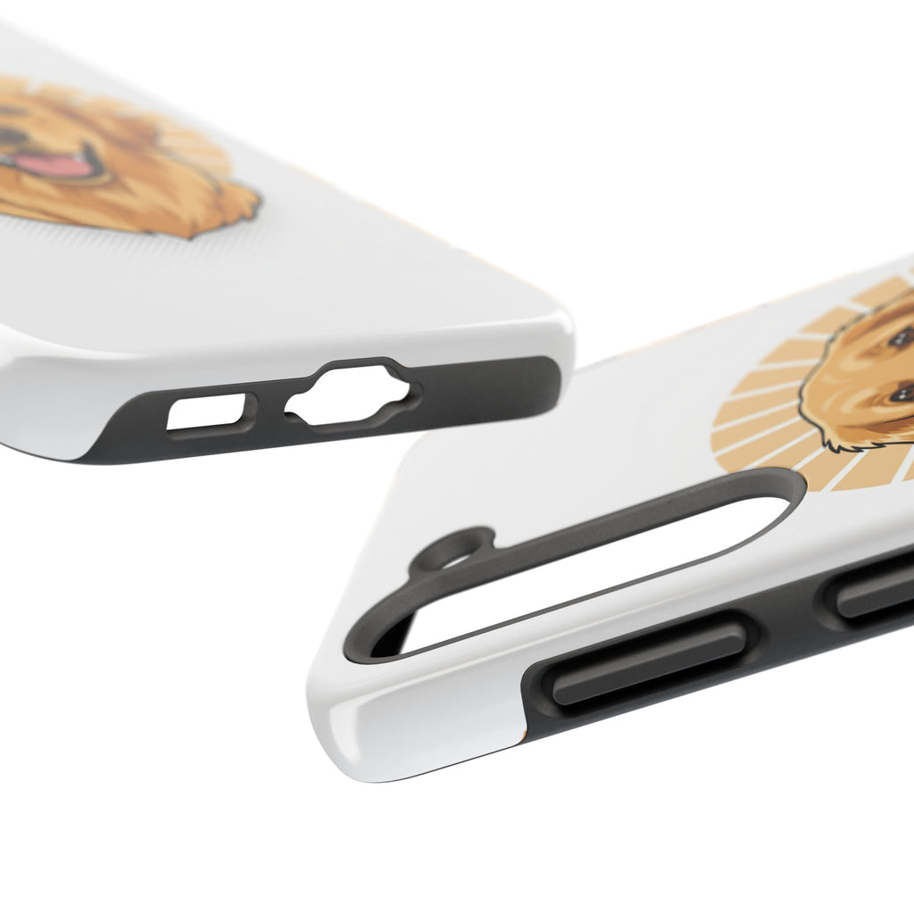 Golden Retriever Tough Phone Case — Cute Smiling Dog Protective Phone Cover