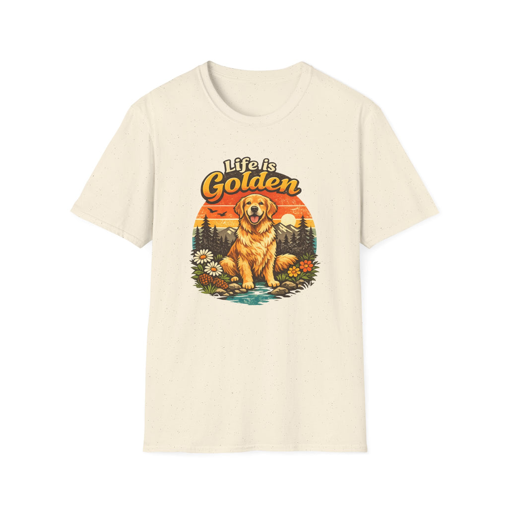 Life Is Golden Golden Retriever T-Shirt