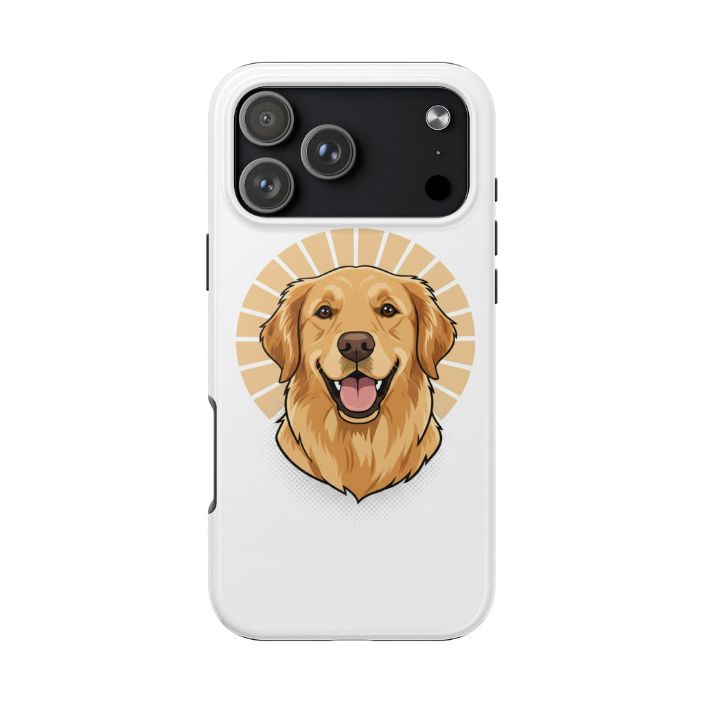 Golden Retriever Tough Phone Case — Cute Smiling Dog Protective Phone Cover
