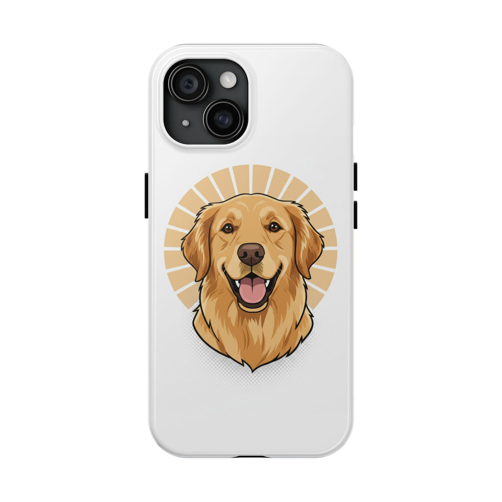 Golden Retriever Tough Phone Case — Cute Smiling Dog Protective Phone Cover