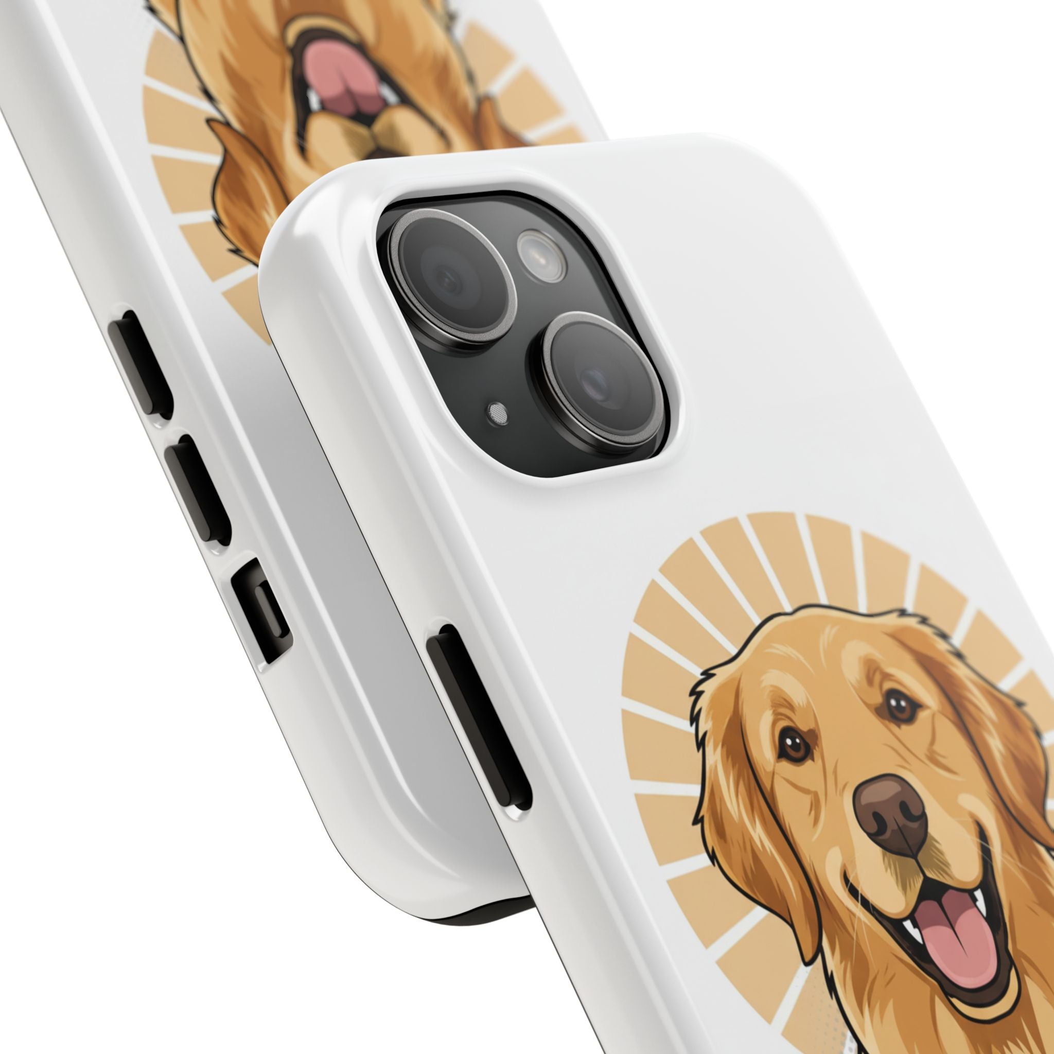 Golden Retriever Tough Phone Case — Cute Smiling Dog Protective Phone Cover