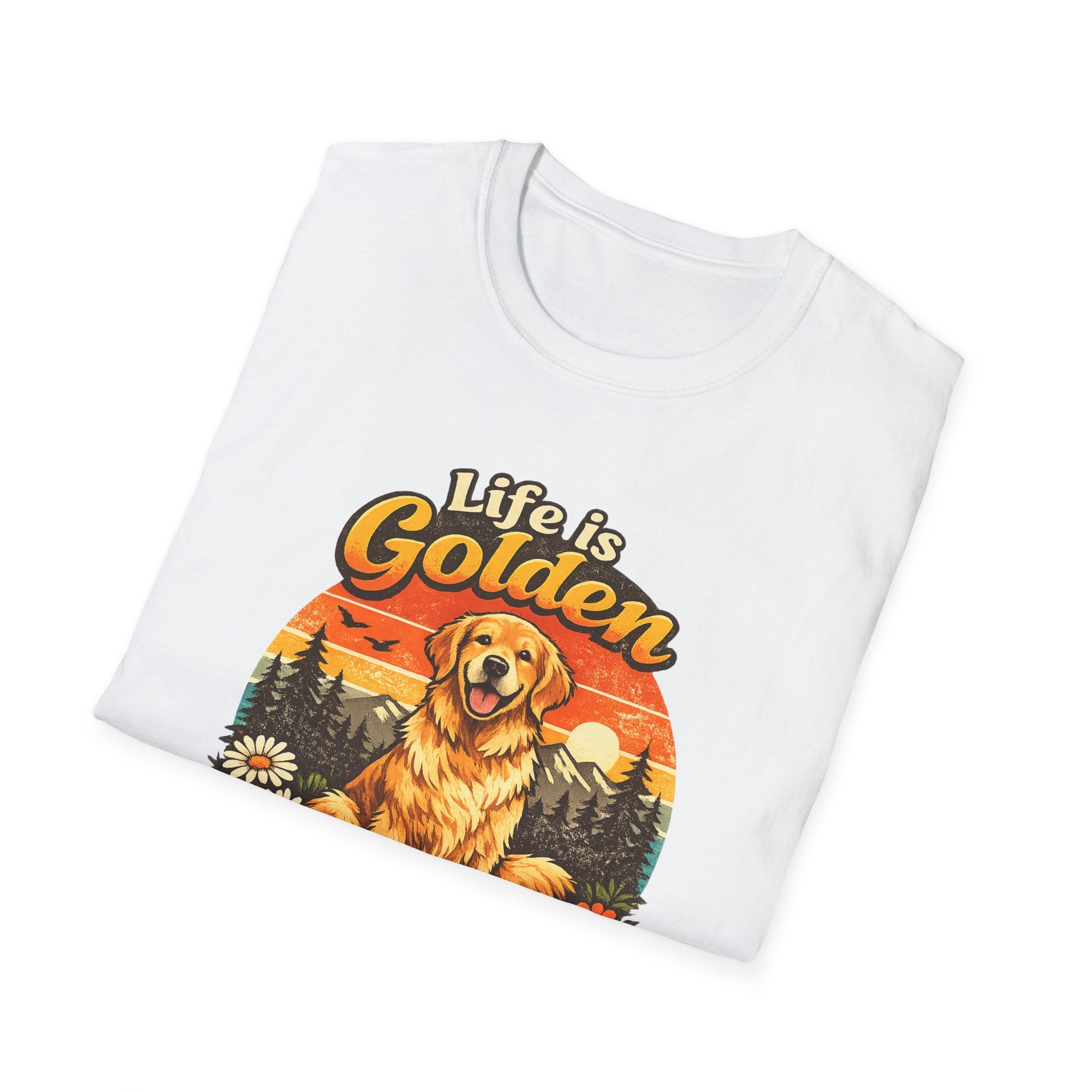Life Is Golden Golden Retriever T-Shirt