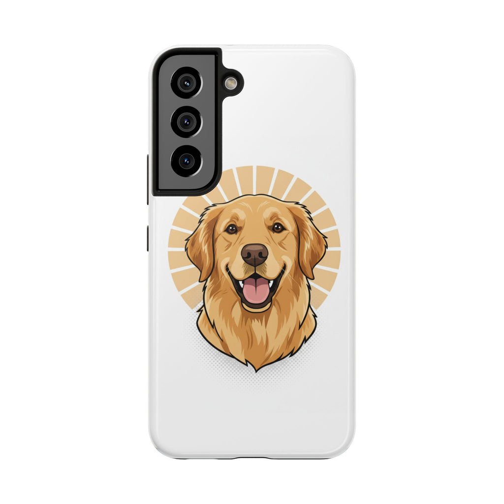 Golden Retriever Tough Phone Case — Cute Smiling Dog Protective Phone Cover