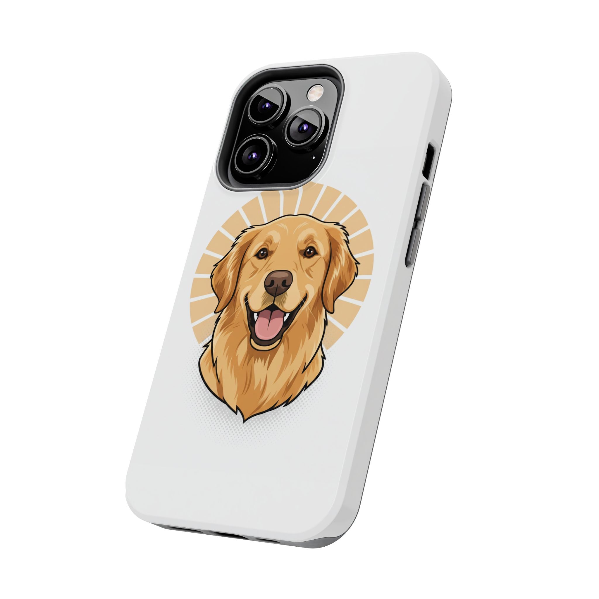 Golden Retriever Tough Phone Case — Cute Smiling Dog Protective Phone Cover