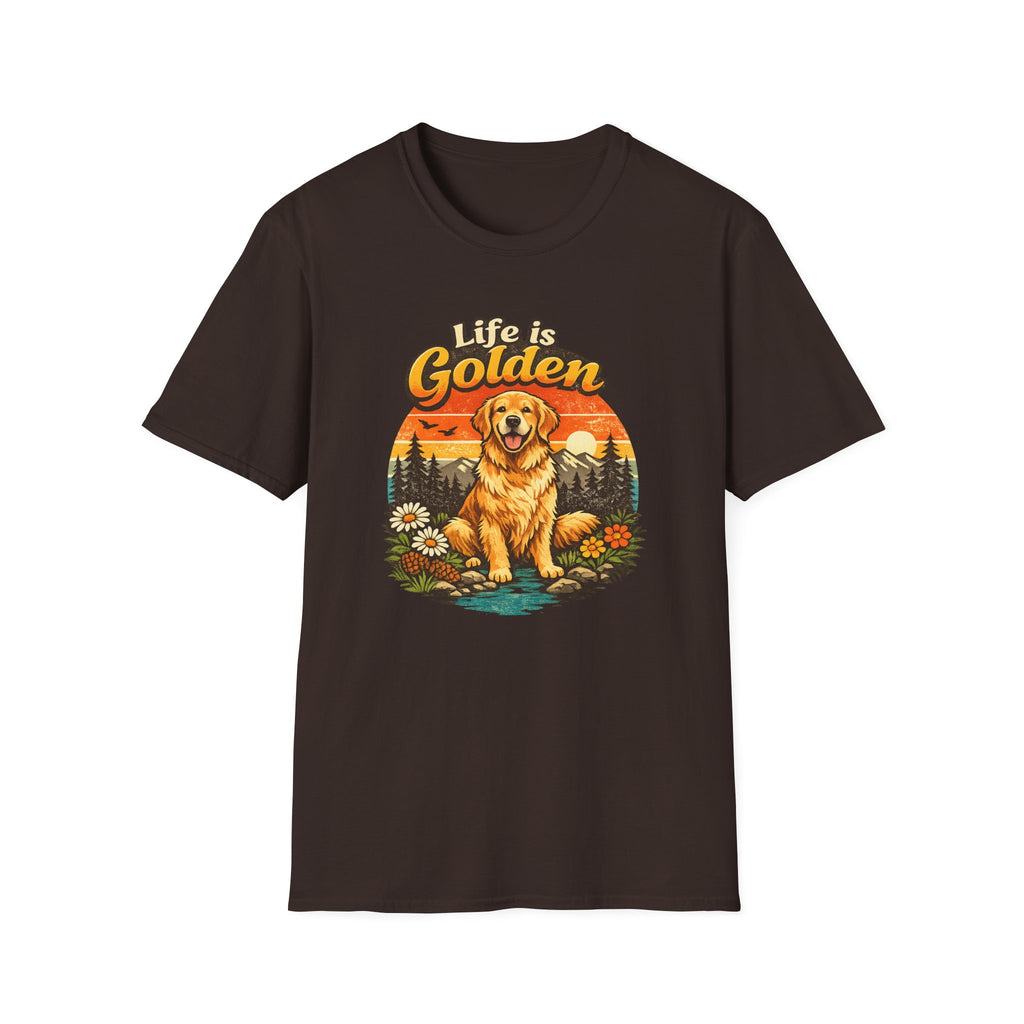 Life Is Golden Golden Retriever T-Shirt
