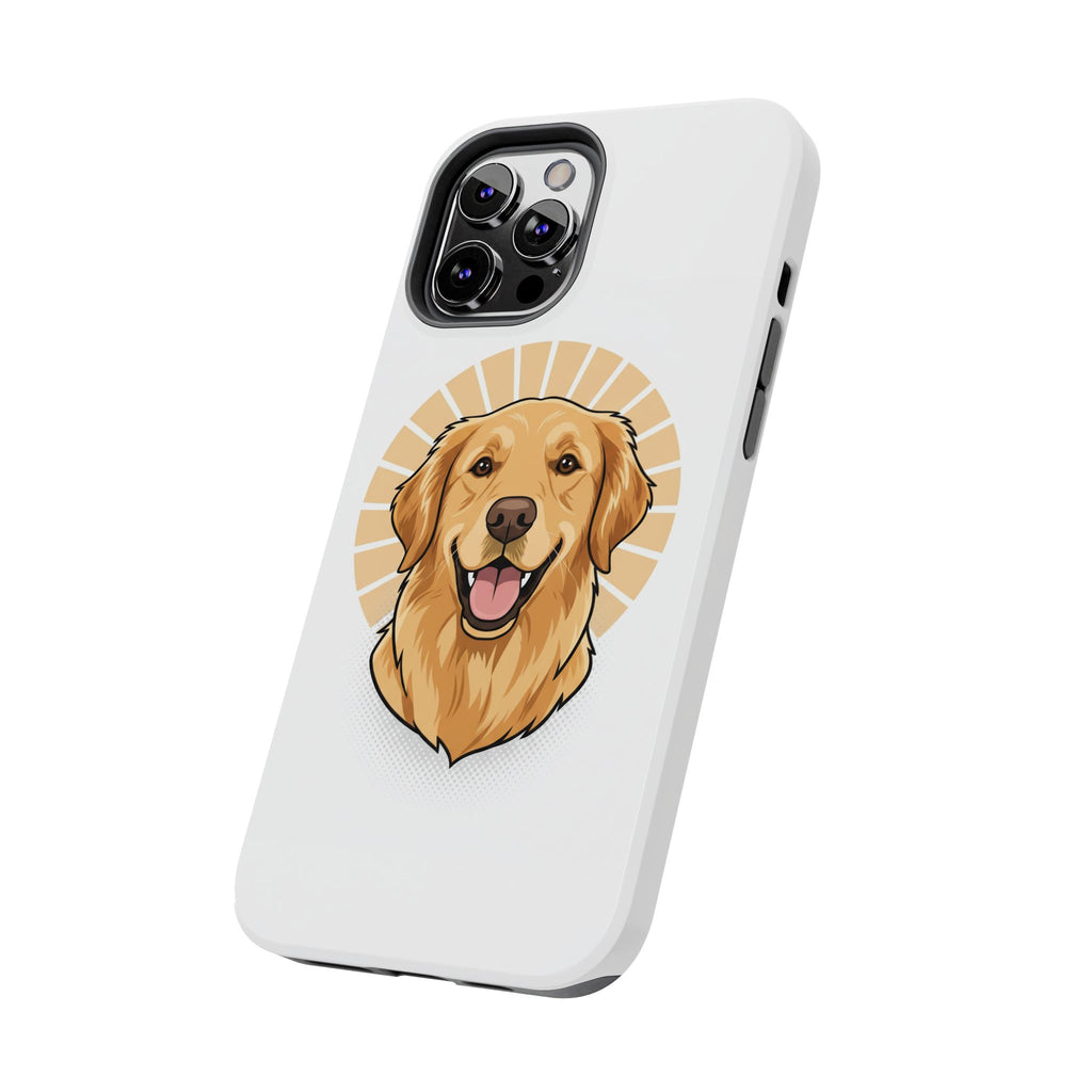 Golden Retriever Tough Phone Case — Cute Smiling Dog Protective Phone Cover