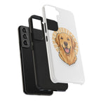 Golden Retriever Tough Phone Case — Cute Smiling Dog Protective Phone Cover