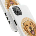 Golden Retriever Tough Phone Case — Cute Smiling Dog Protective Phone Cover