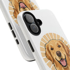 Golden Retriever Tough Phone Case — Cute Smiling Dog Protective Phone Cover
