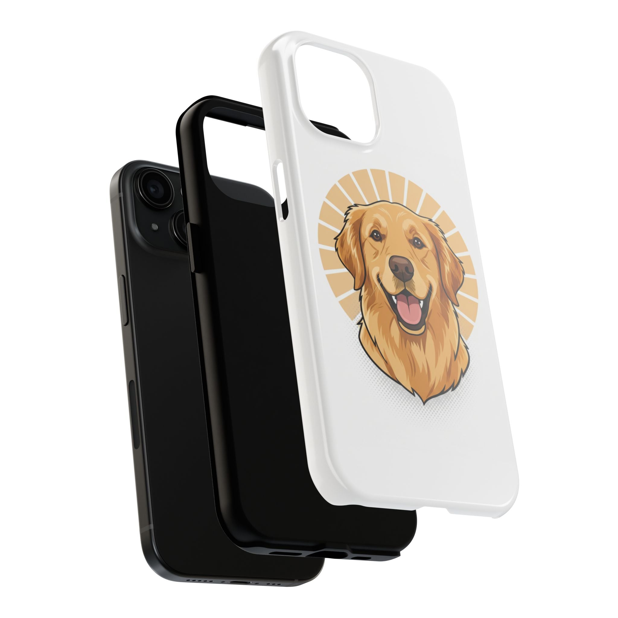 Golden Retriever Tough Phone Case — Cute Smiling Dog Protective Phone Cover