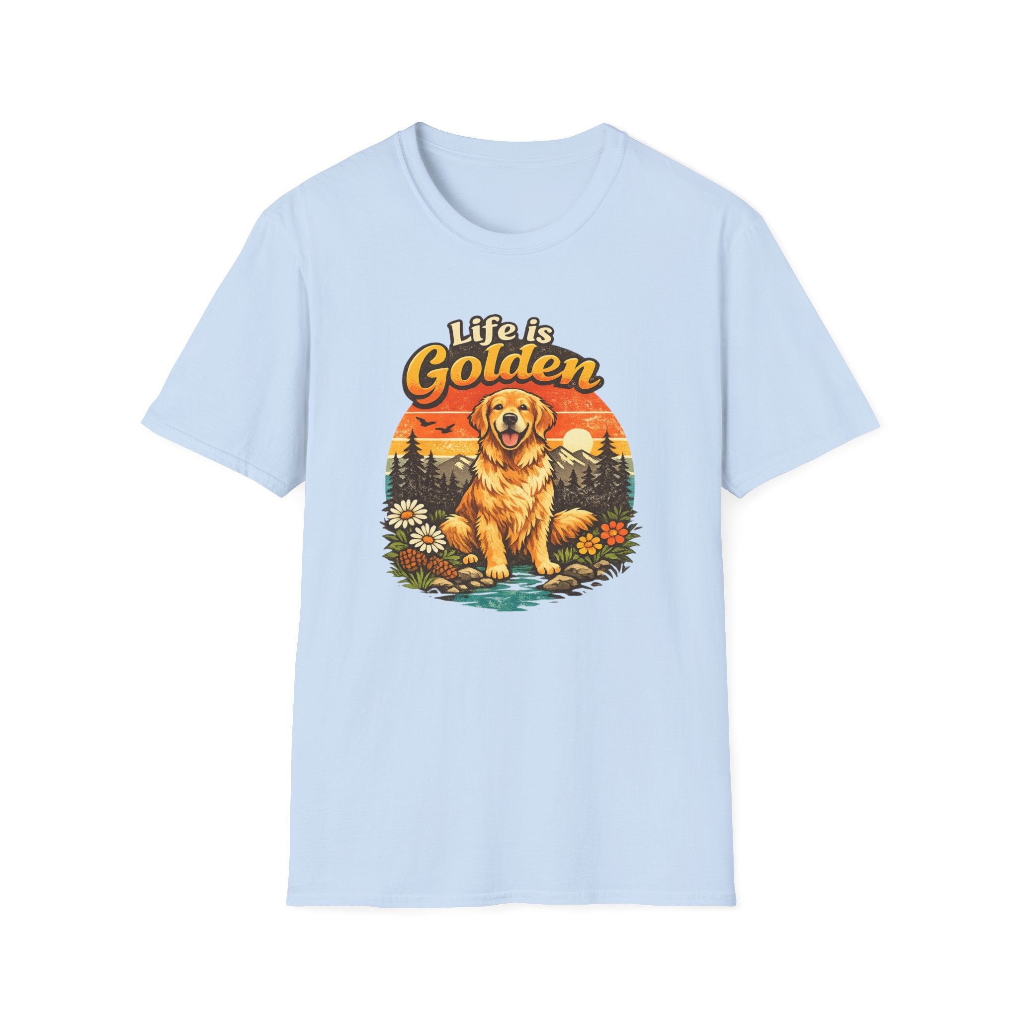 Life Is Golden Golden Retriever T-Shirt