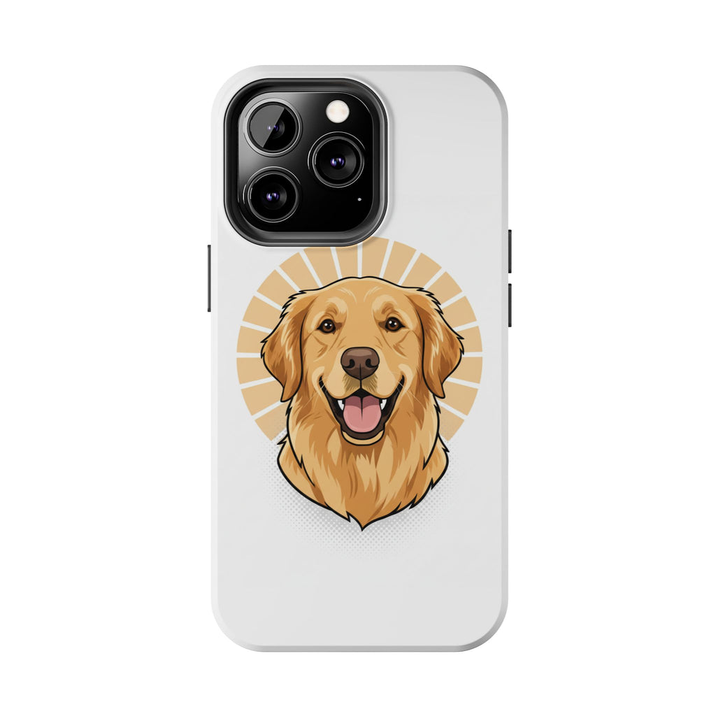 Golden Retriever Tough Phone Case — Cute Smiling Dog Protective Phone Cover
