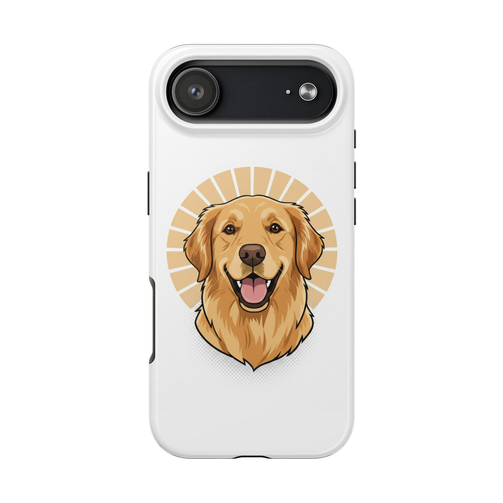 Golden Retriever Tough Phone Case — Cute Smiling Dog Protective Phone Cover