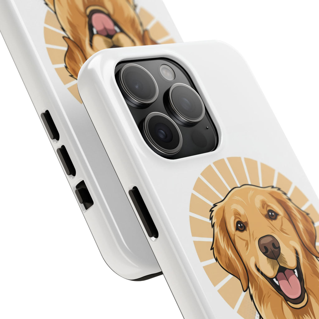 Golden Retriever Tough Phone Case — Cute Smiling Dog Protective Phone Cover