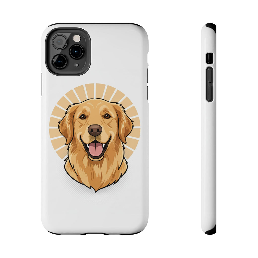 Golden Retriever Tough Phone Case — Cute Smiling Dog Protective Phone Cover