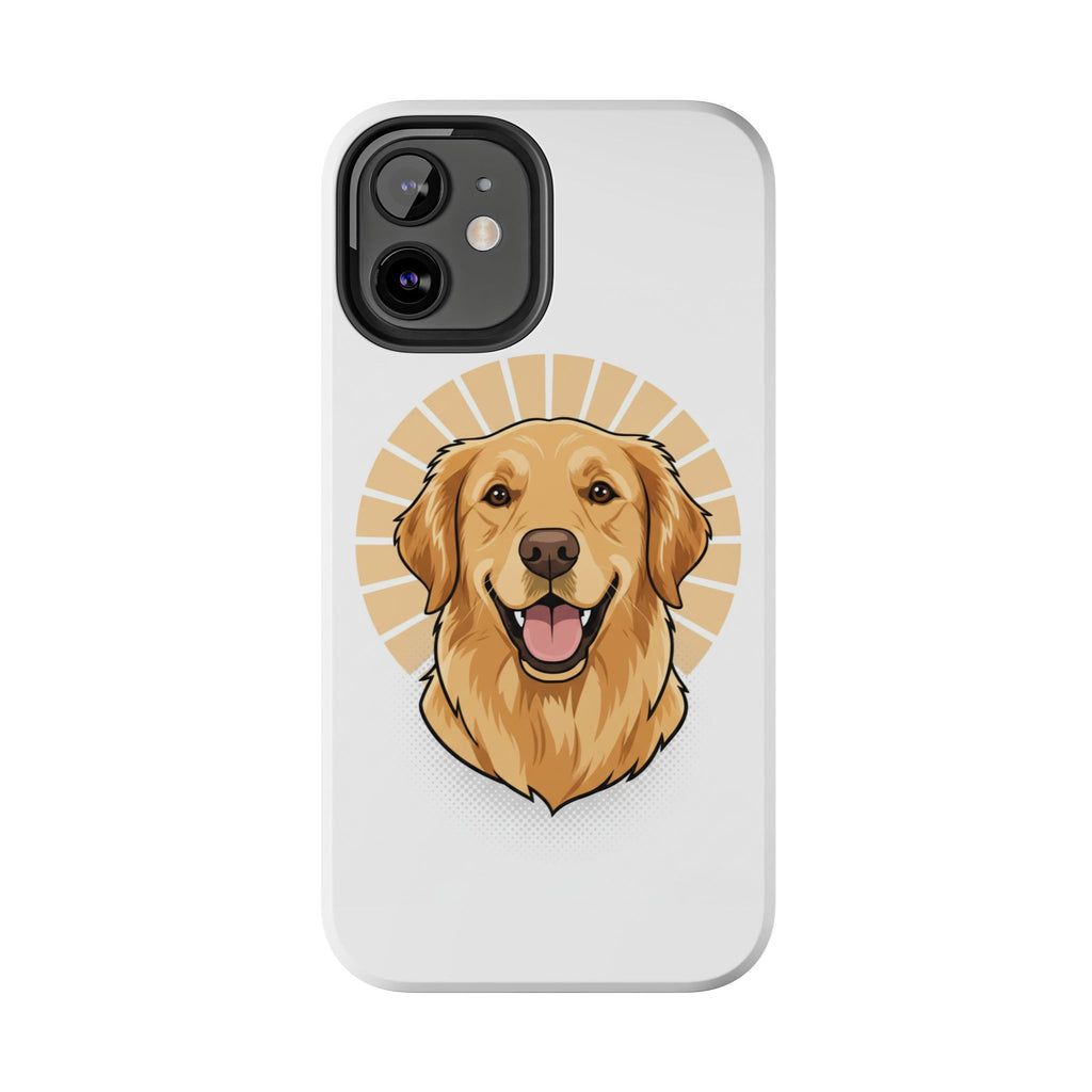 Golden Retriever Tough Phone Case — Cute Smiling Dog Protective Phone Cover