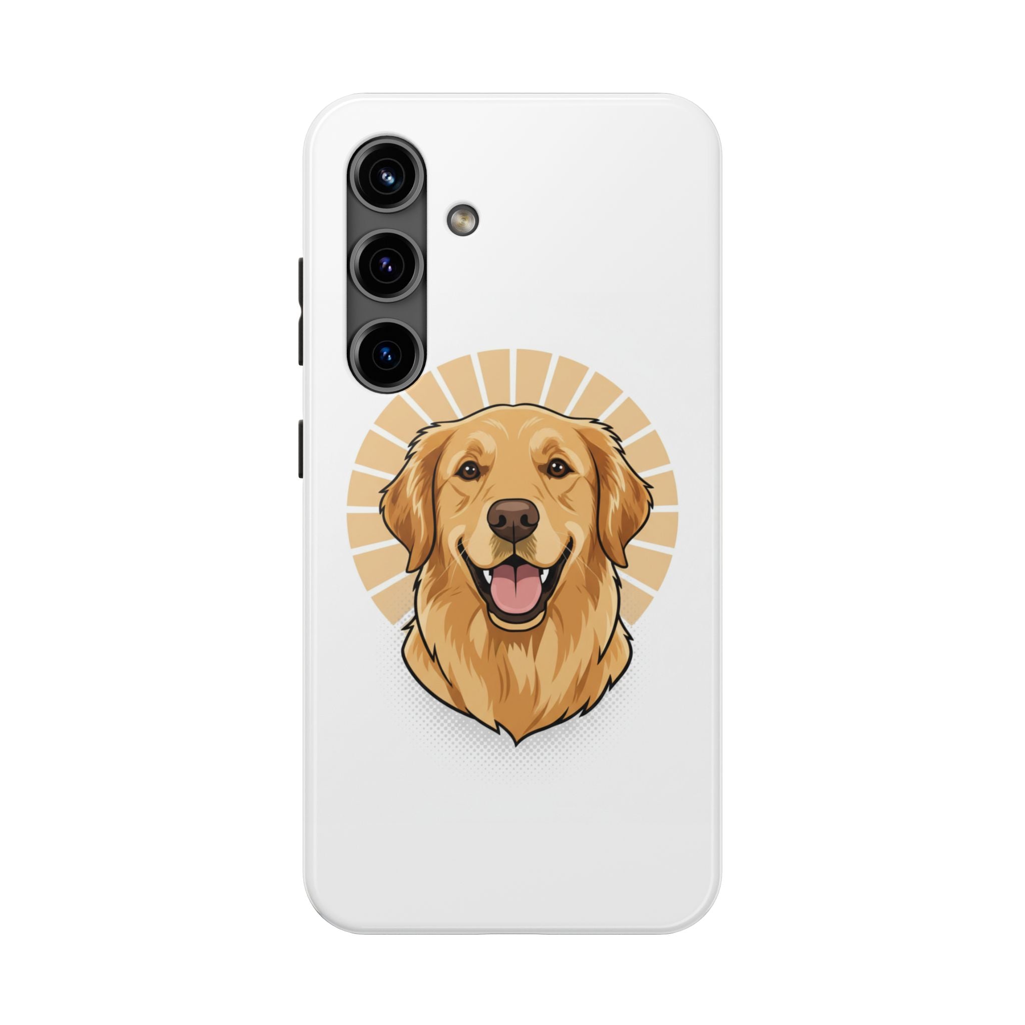 Golden Retriever Tough Phone Case — Cute Smiling Dog Protective Phone Cover