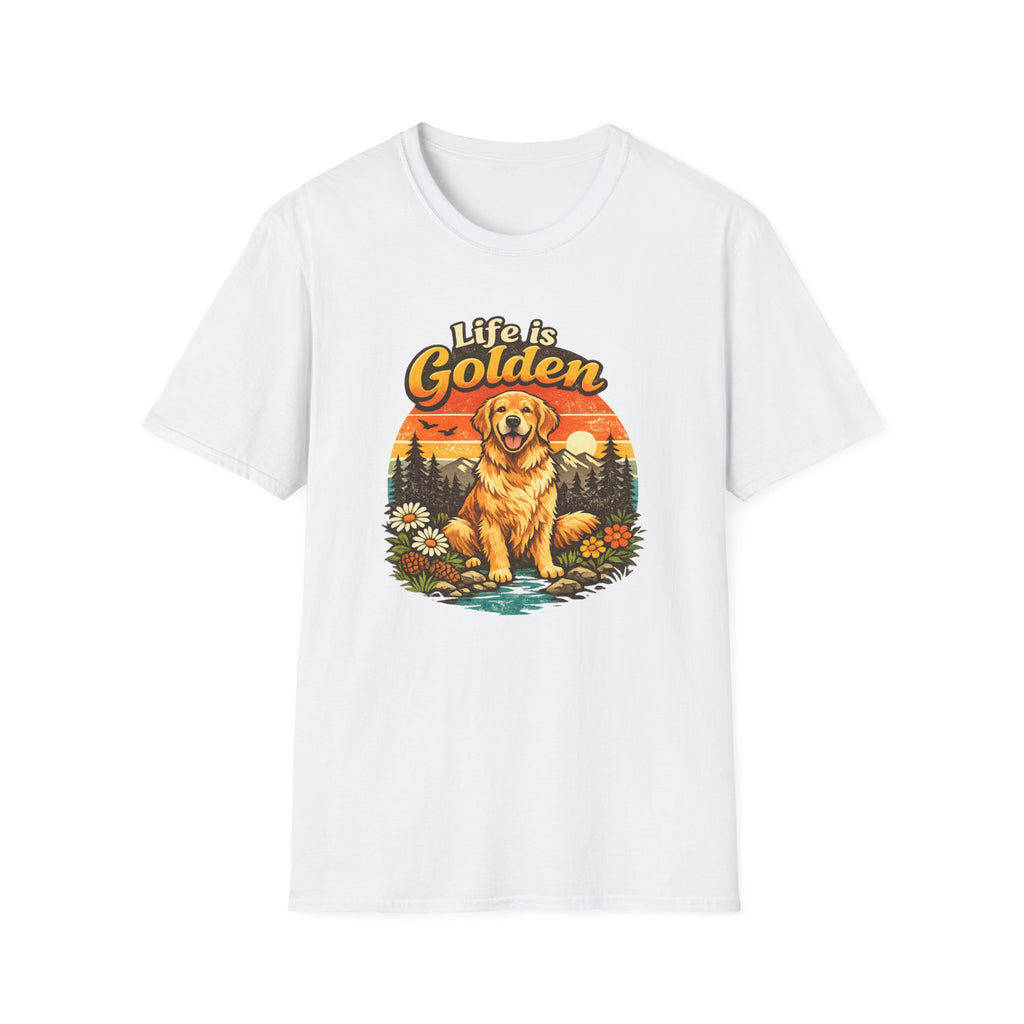 Life Is Golden Golden Retriever T-Shirt