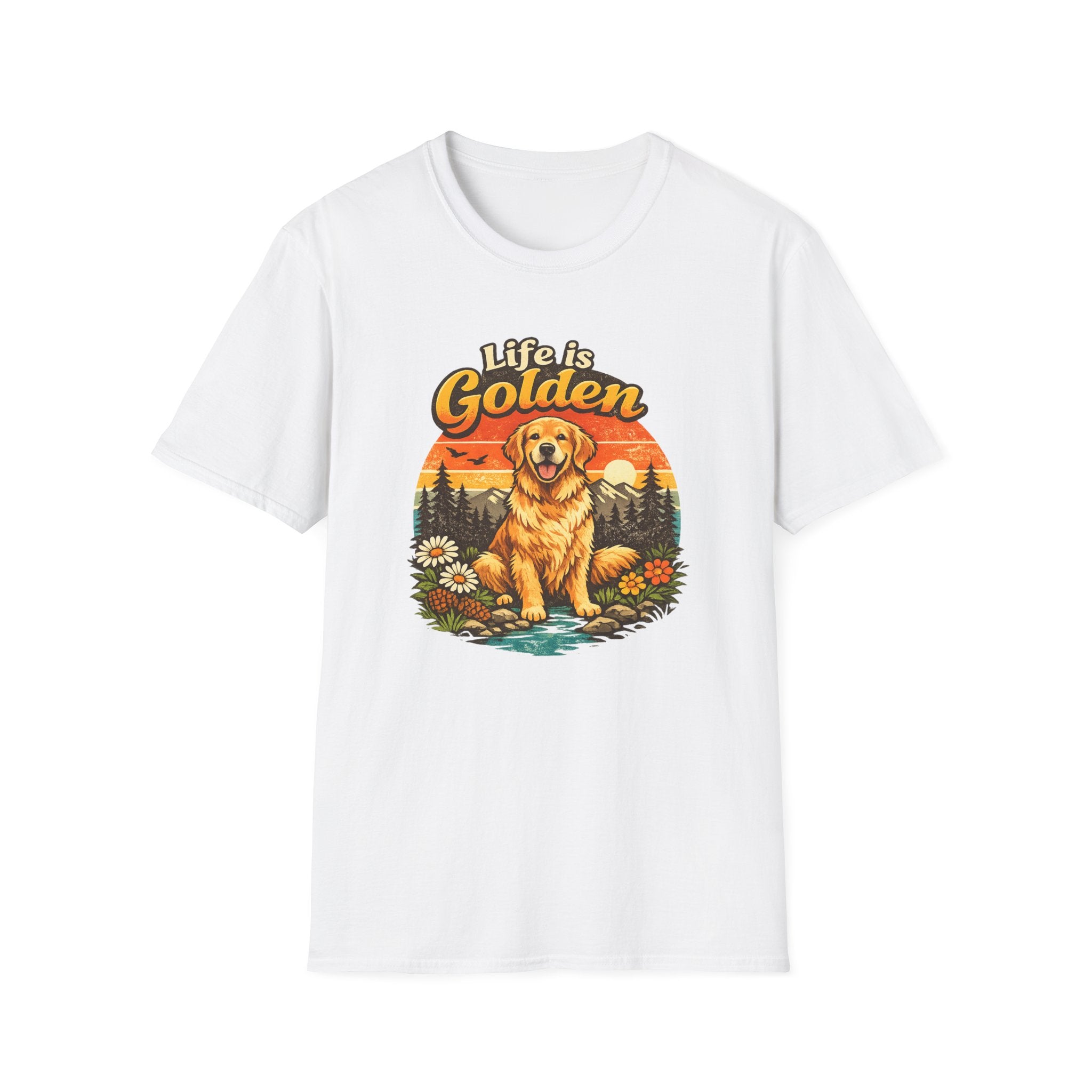 Life Is Golden Golden Retriever T-Shirt
