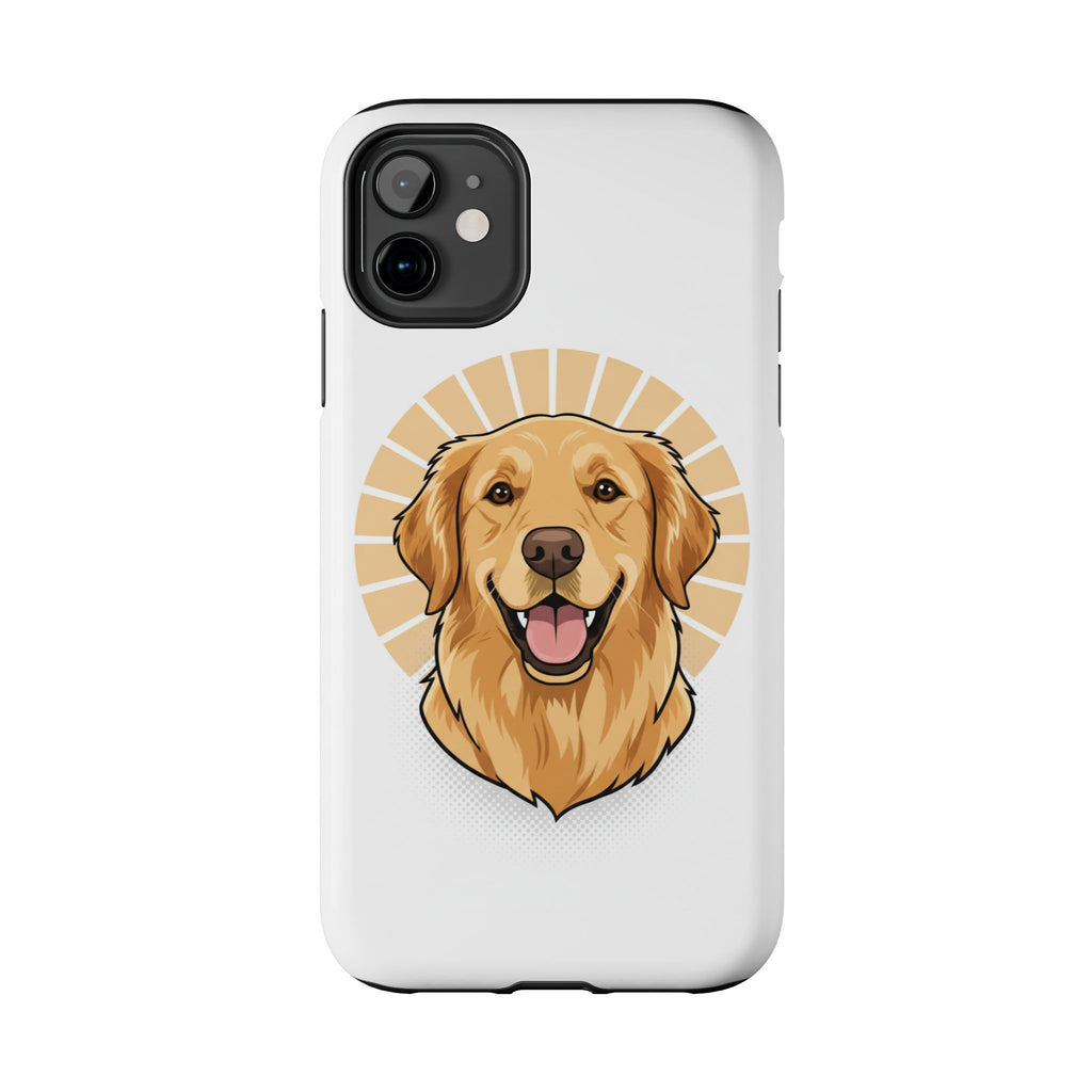 Golden Retriever Tough Phone Case — Cute Smiling Dog Protective Phone Cover