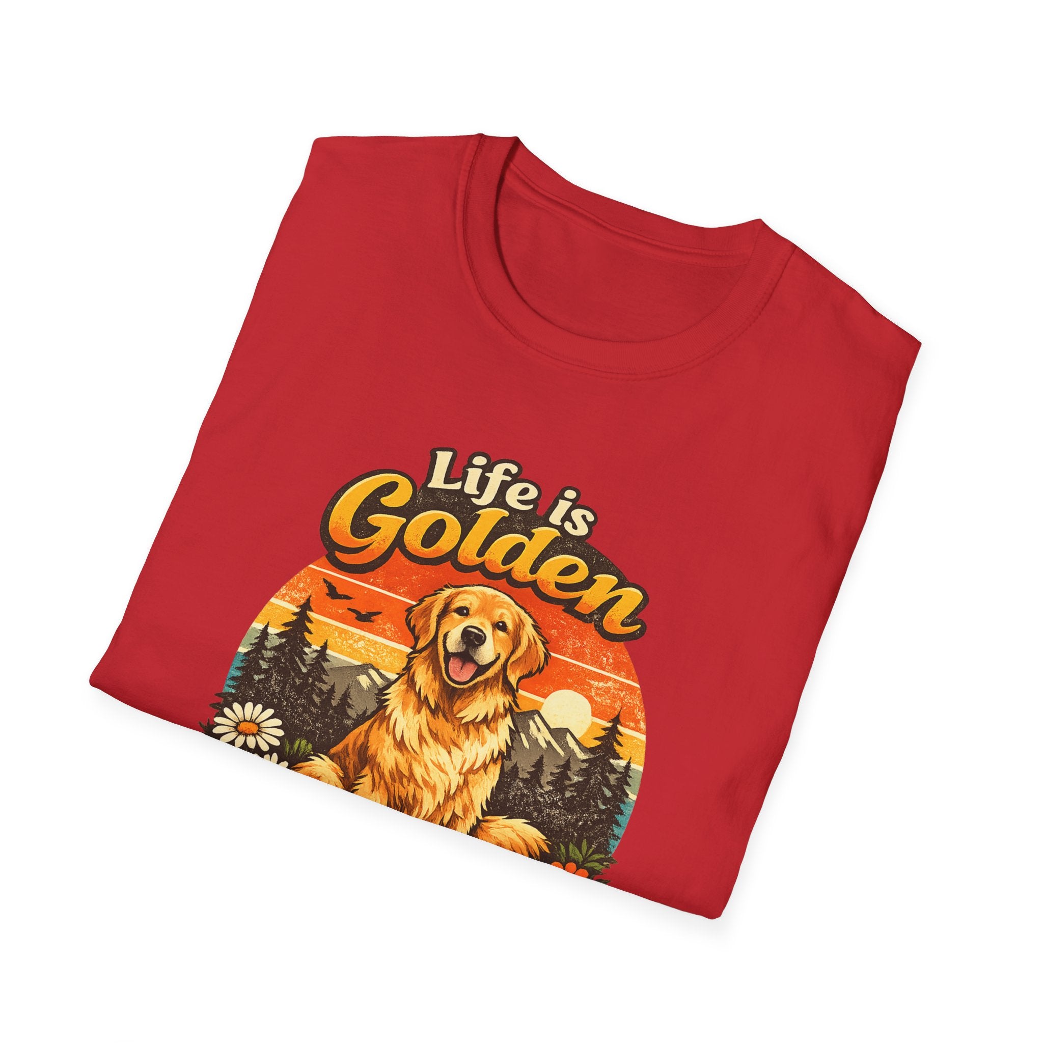 Life Is Golden Golden Retriever T-Shirt