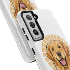 Golden Retriever Tough Phone Case — Cute Smiling Dog Protective Phone Cover