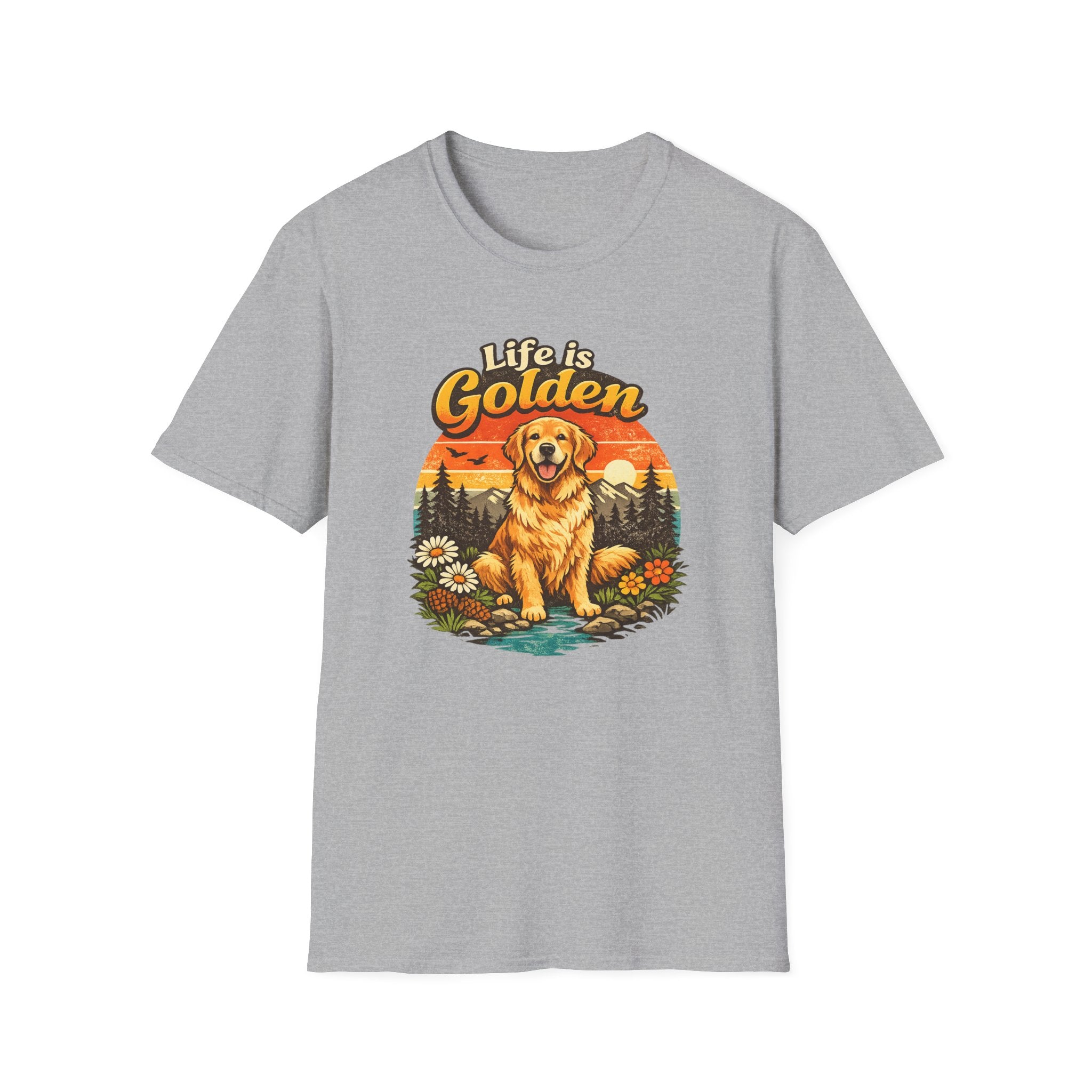 Life Is Golden Golden Retriever T-Shirt