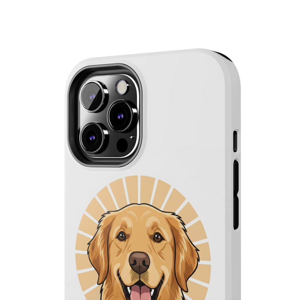 Golden Retriever Tough Phone Case — Cute Smiling Dog Protective Phone Cover