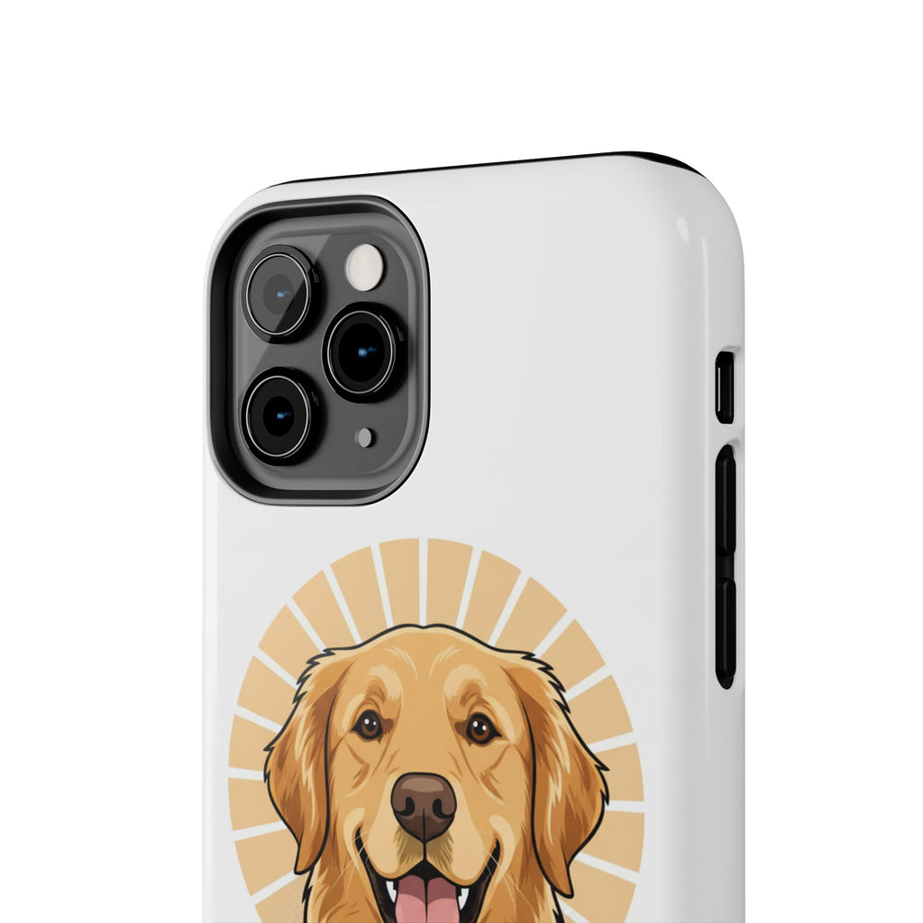 Golden Retriever Tough Phone Case — Cute Smiling Dog Protective Phone Cover