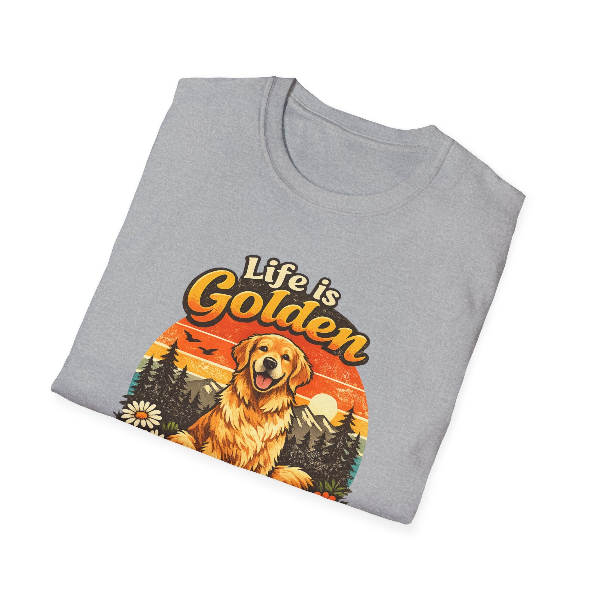 Life Is Golden Golden Retriever T-Shirt