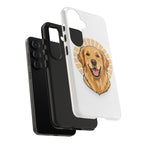 Golden Retriever Tough Phone Case — Cute Smiling Dog Protective Phone Cover