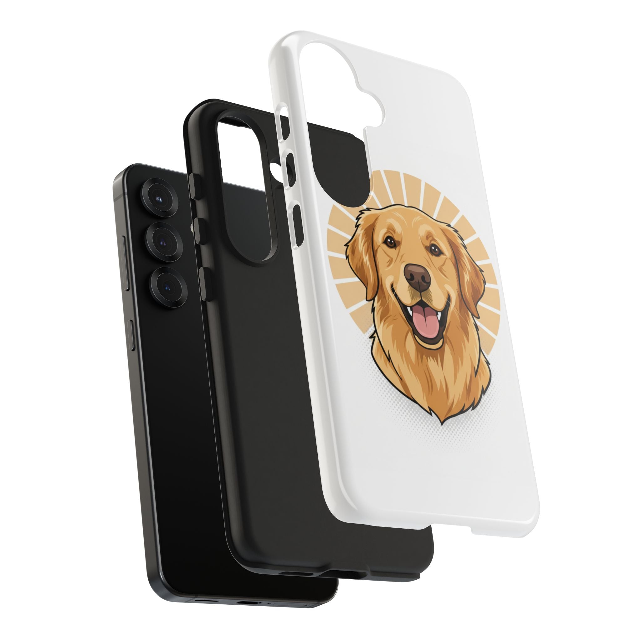 Golden Retriever Tough Phone Case — Cute Smiling Dog Protective Phone Cover