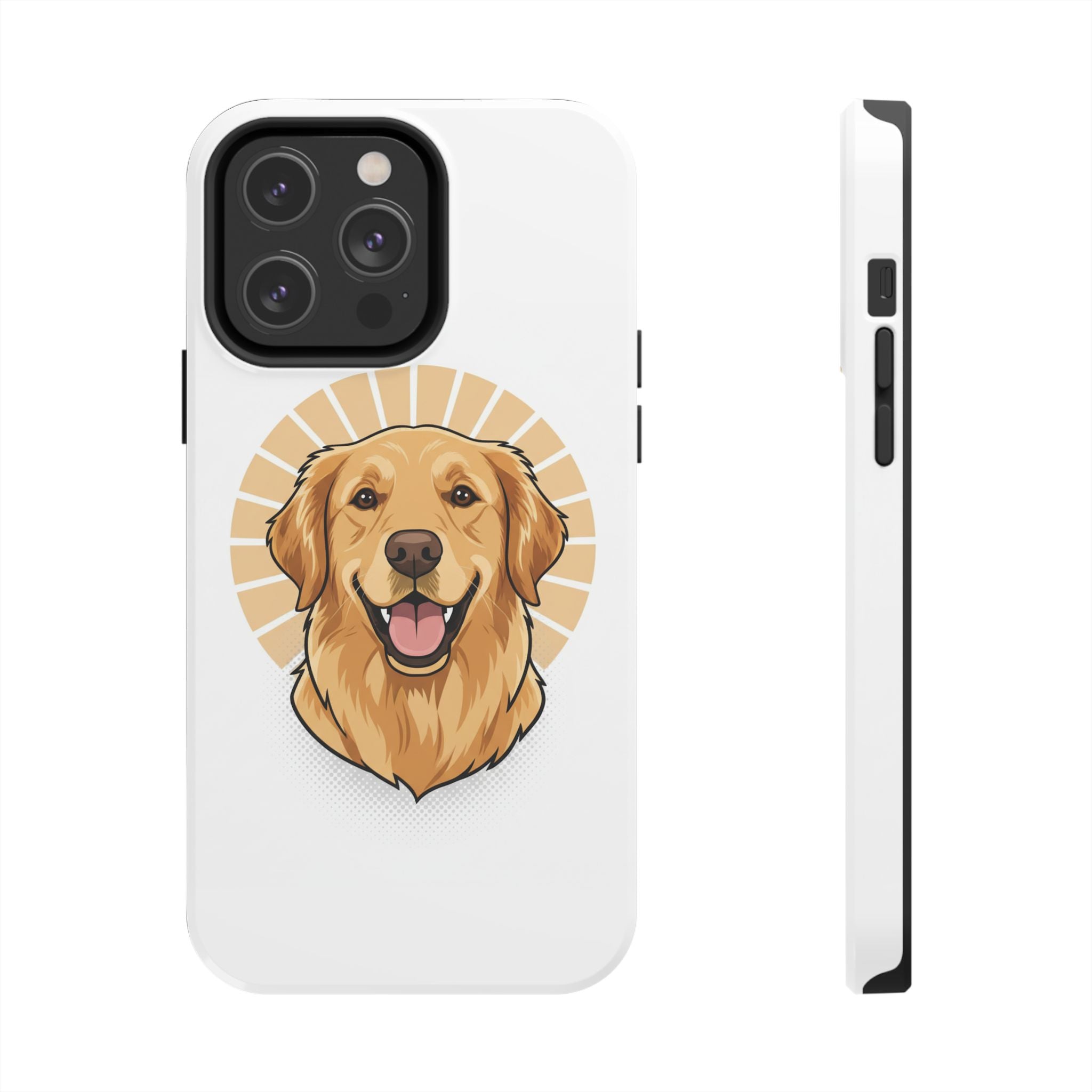 Golden Retriever Tough Phone Case — Cute Smiling Dog Protective Phone Cover