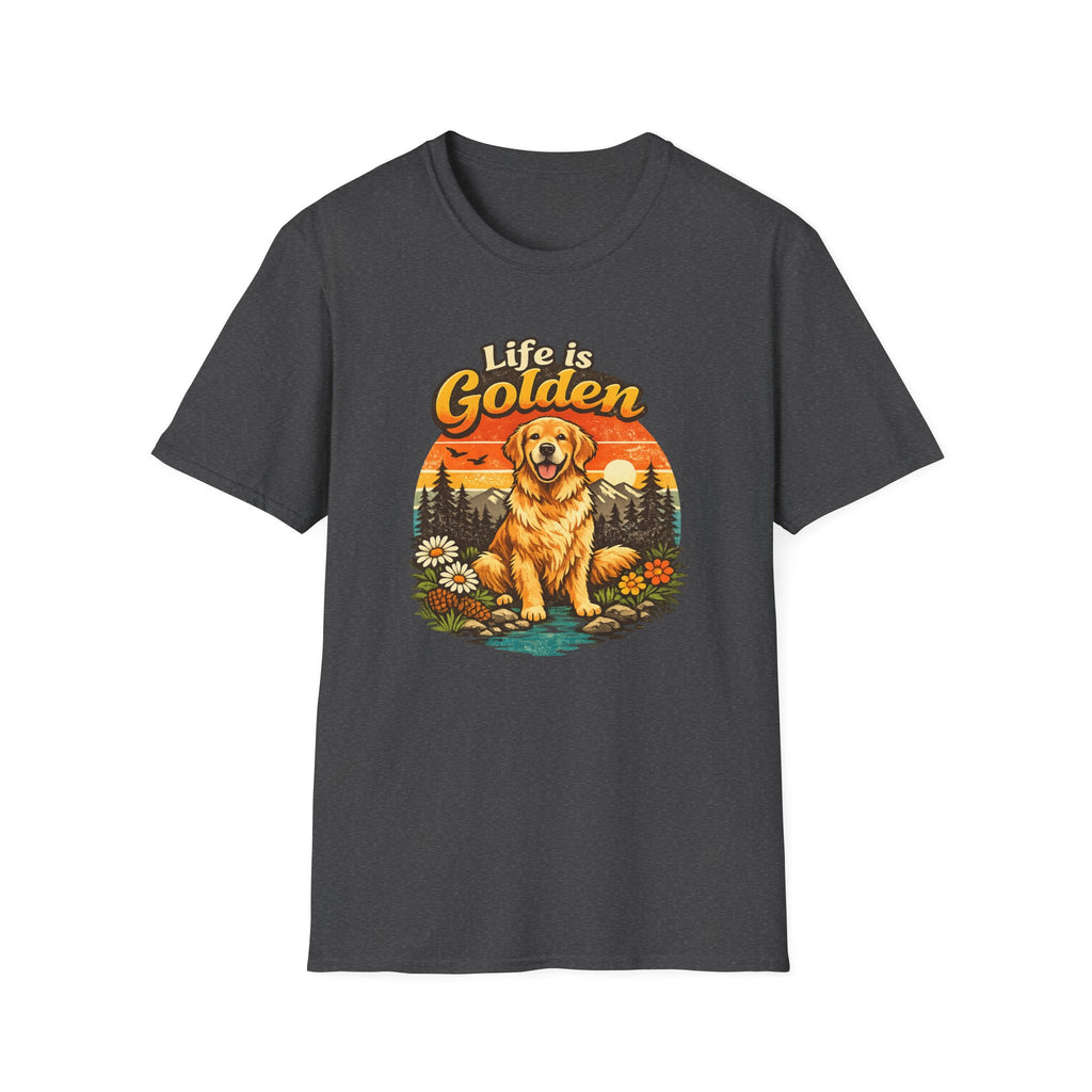 Life Is Golden Golden Retriever T-Shirt